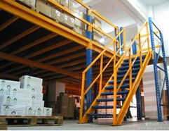 平台专配圆管护栏高清图片 高清大图