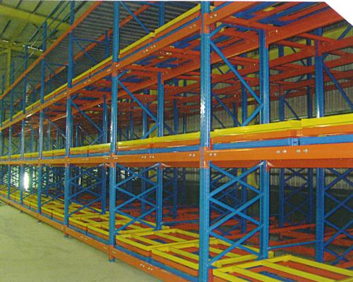 广州后推式货架,广州货架厂家_广州易达仓储设备_产品展示_物